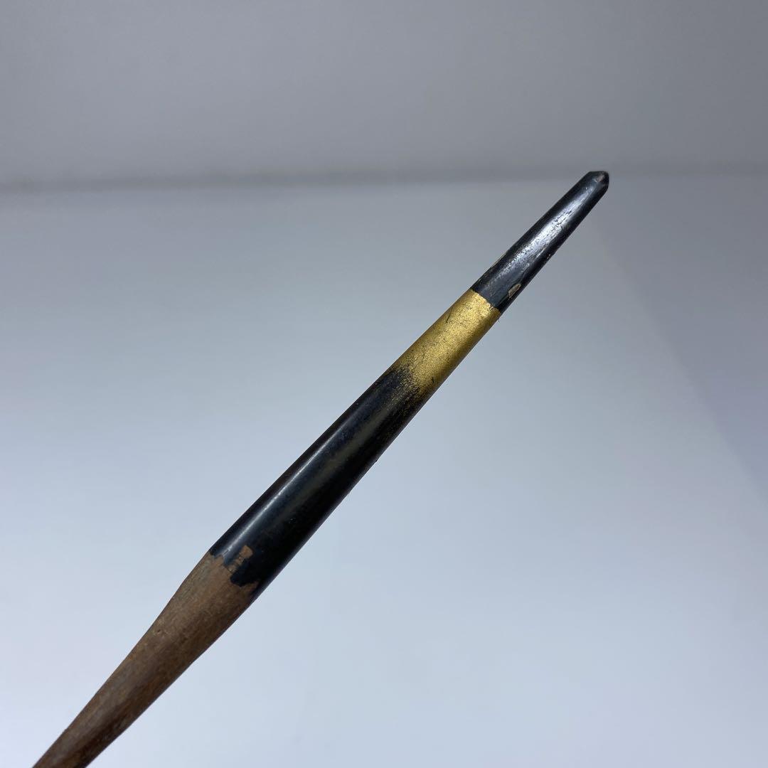 江戸期　皮製タバコ入れ　骨キセル筒　144g 東里7-0620①
