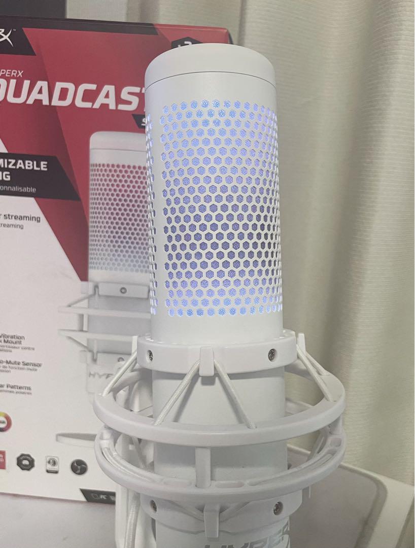HYPERX QUADCAST S ホワイト コンデンサーマイク
