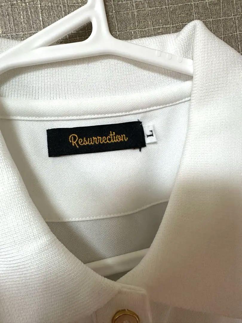 Resurrection ホワイトポロシャツ L【美品】レディース