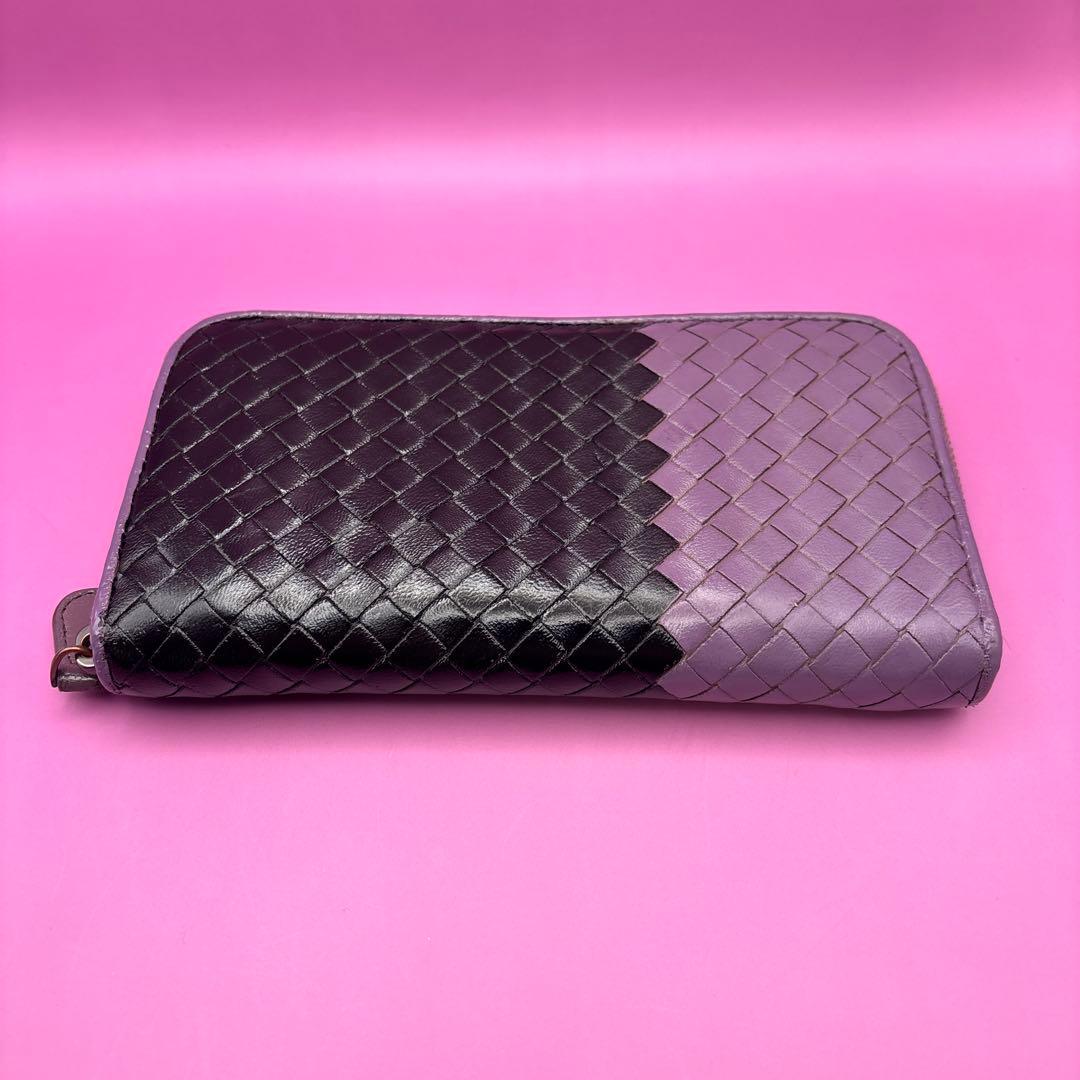 ◆正規品◆ボッティガヴェネタイントレチャート ラウンドファスナー長財布ブラック ◆正規品◆ボッティガヴェネタイントレチャート ラウンドファスナー長財布ブラック