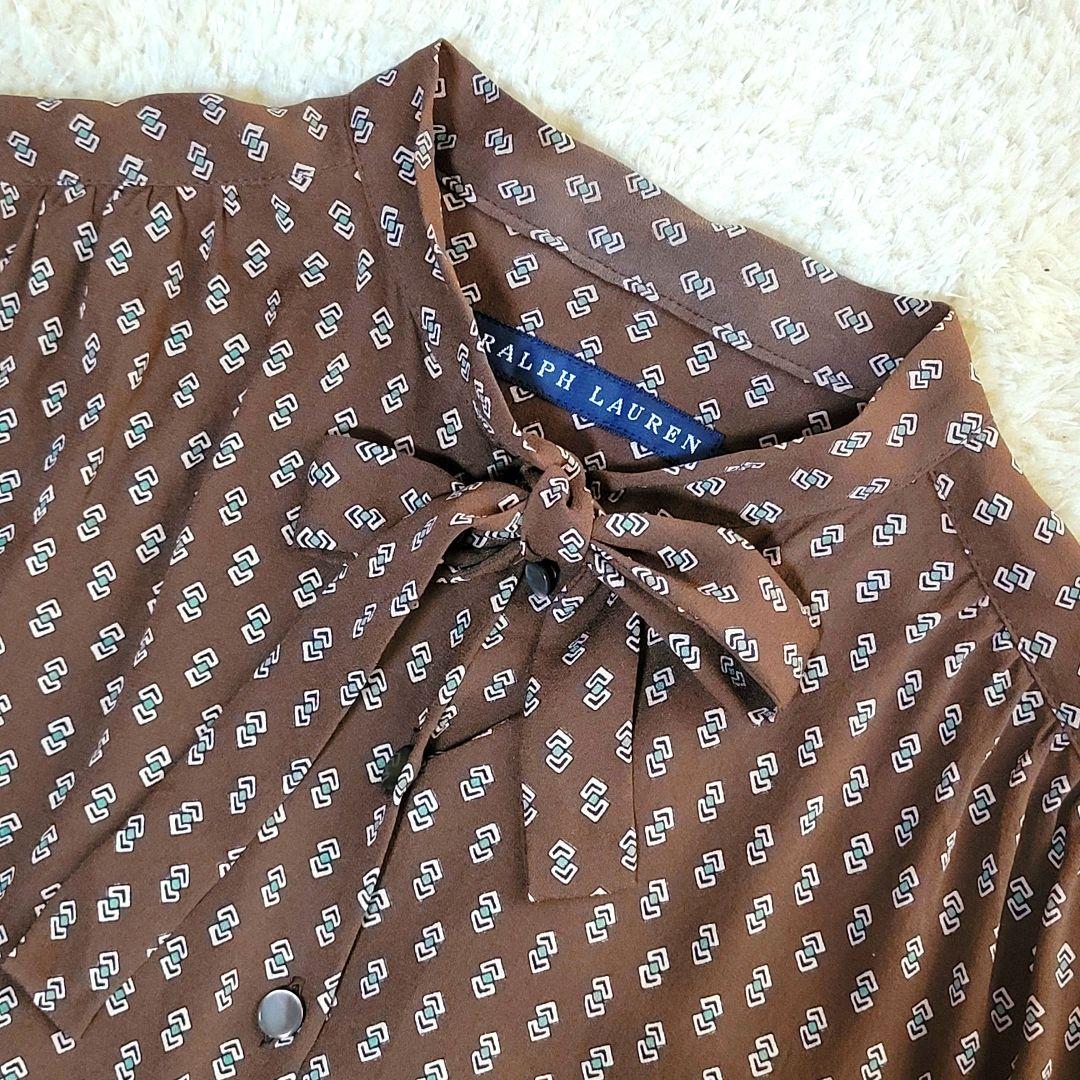 美品✨️ RALPH LAUREN 半袖 ワンピース Aライン レトロ リボン
