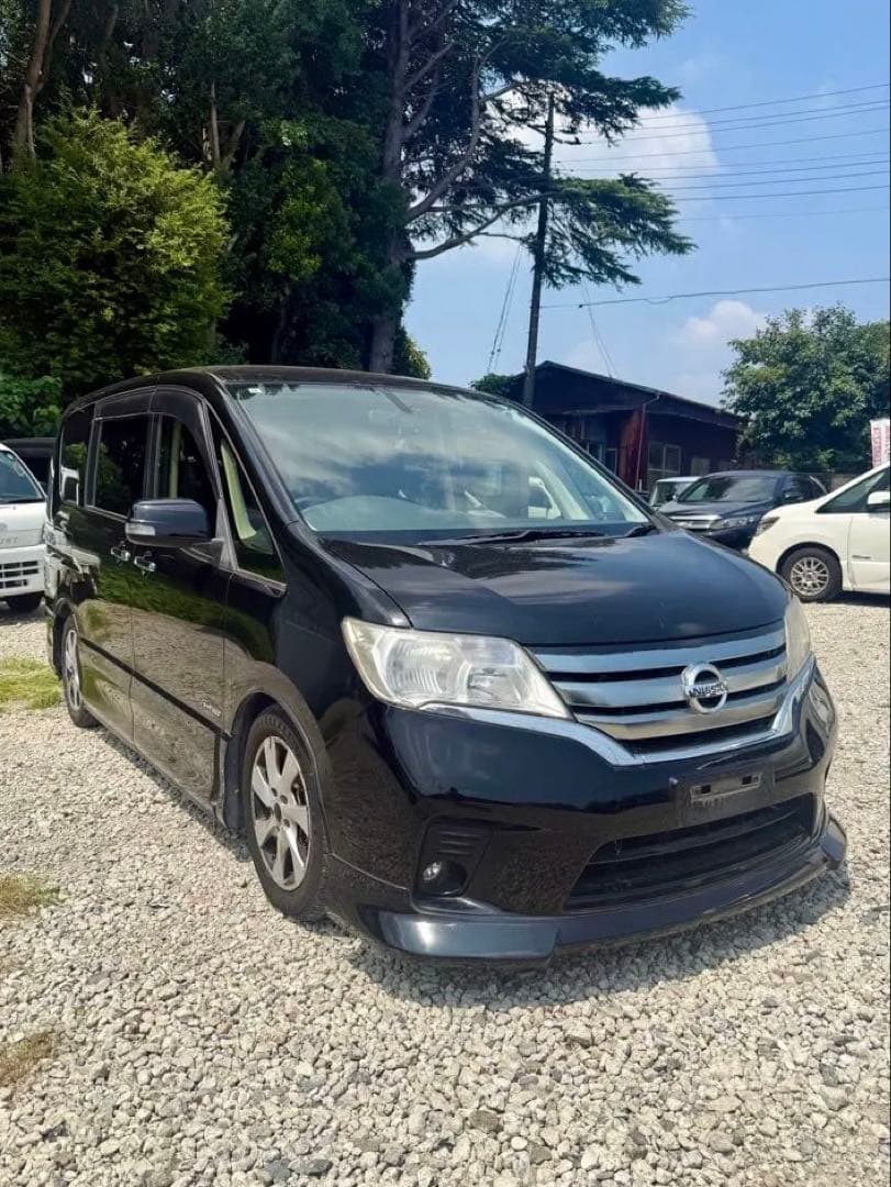 平成25年　日産セレナ　ハイウェイスターHVエアロモード　91,530km