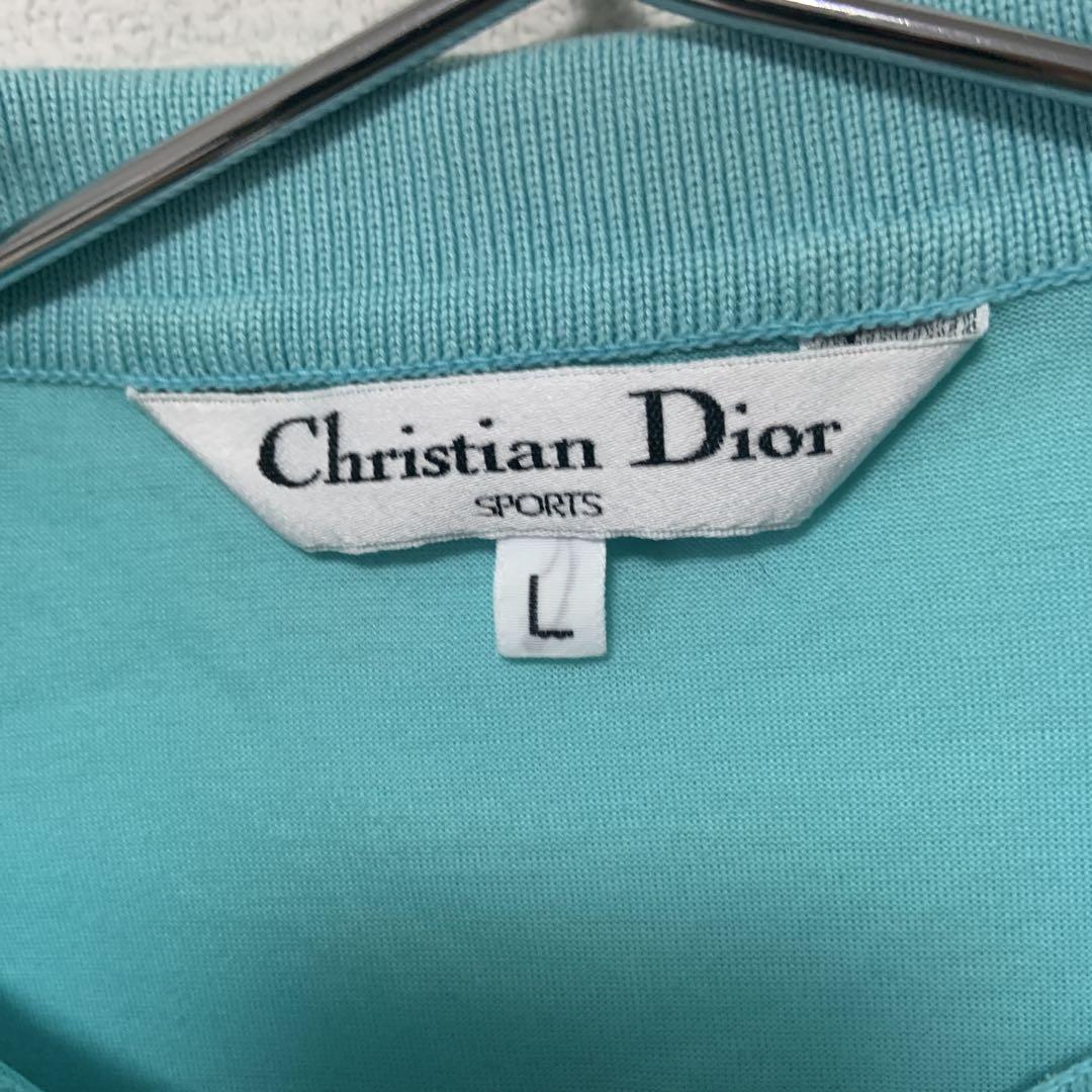 Christian Dior 水色 半袖ポロシャツ Lサイズ Christian Dior 水色 半袖ポロシャツ Lサイズ - メルカリ