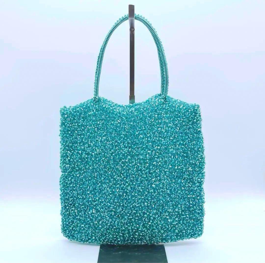 【美品】 アンテプリマ スタンダード スクエア ラージ ターコイズブルー