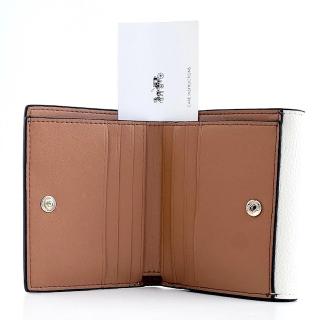 新品 COACH コーチ 財布 二つ折り レディース ジョージー 白
