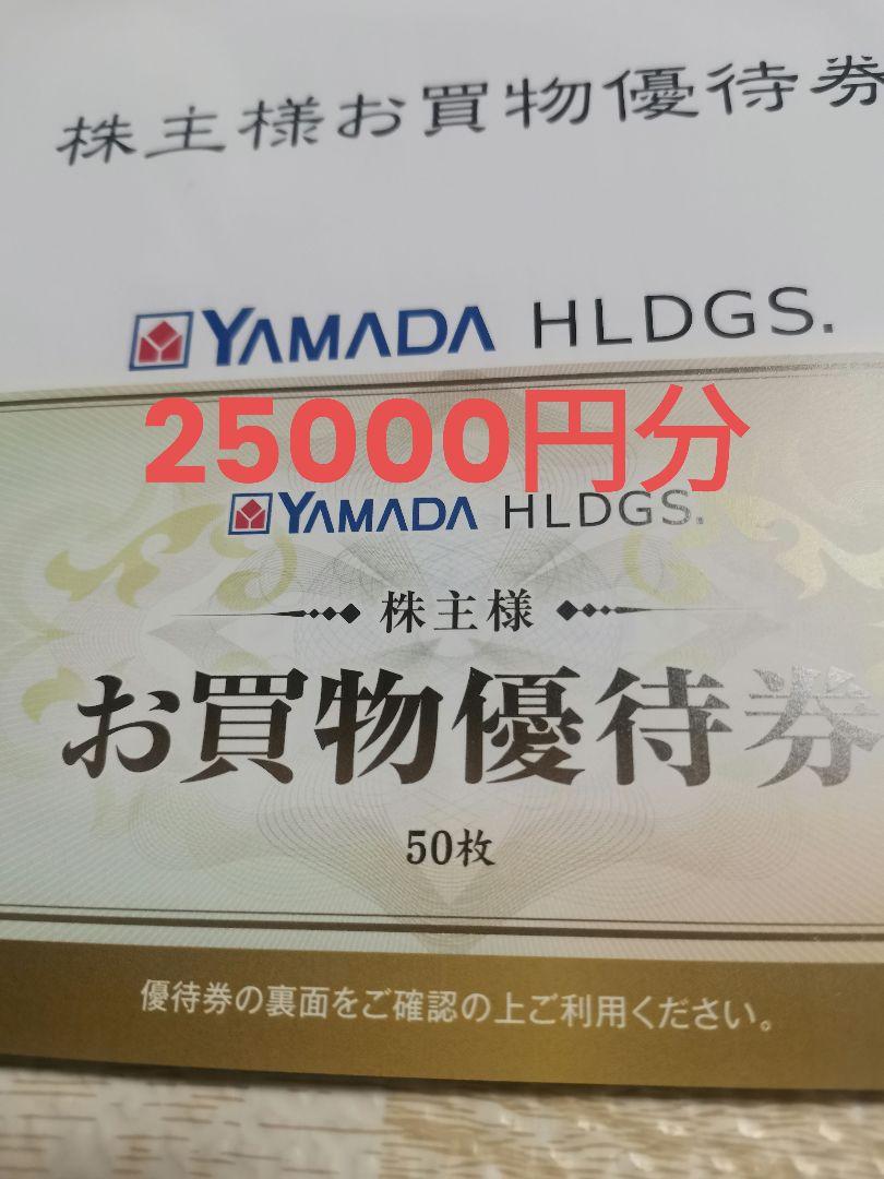 ヤマダデンキ　株主優待　25000円分