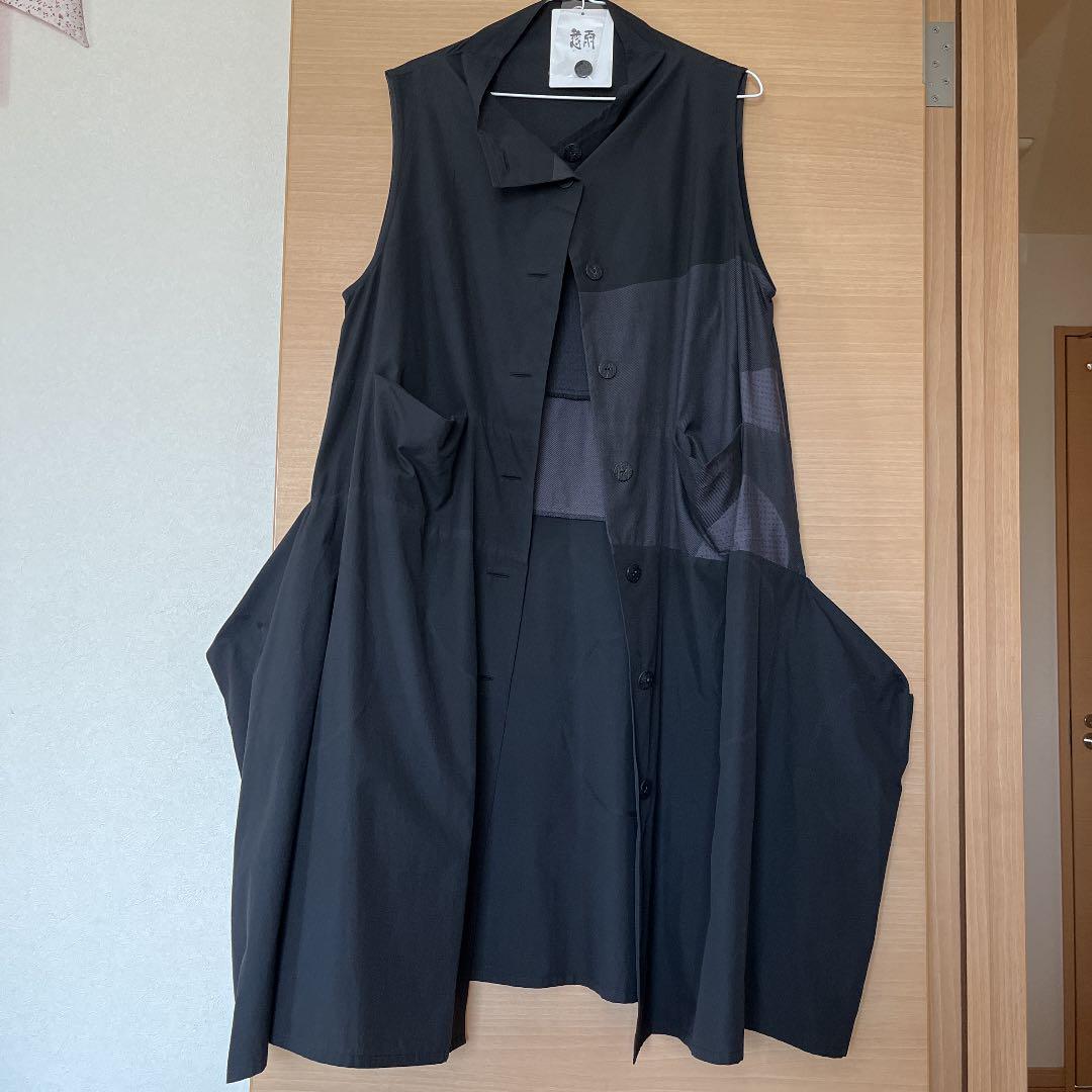 40%割引ブラック系,L【18%OFF】 未使用 慈雨 40サイズ ロングベスト 切売販売 スカラップヘム ベスト sisterjane ベスト/ジレ