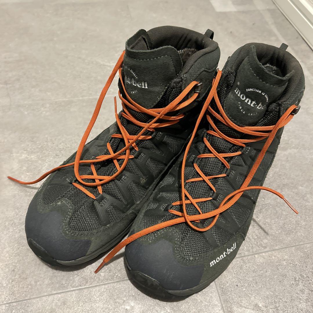mont-bell 登山靴 ブラック オレンジシューレース 29cm