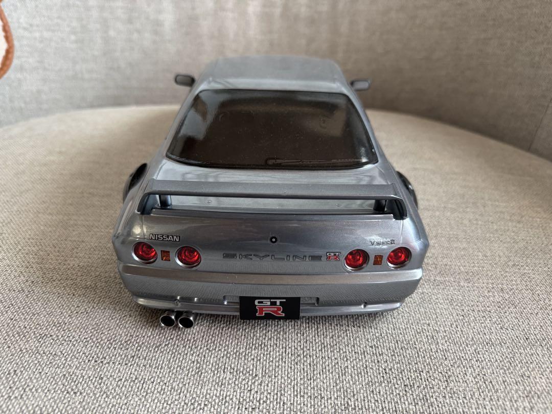 ラジコンボディ　r32 オーバーフェンダー化　タミヤボディ　ガンメタ