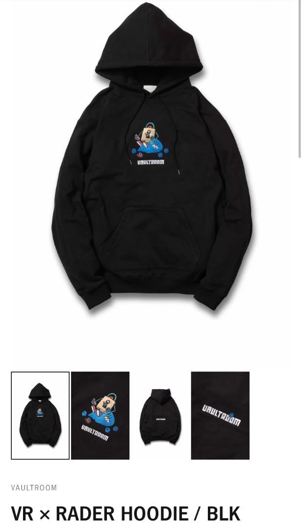 VR × RADER HOODIE / ブラック