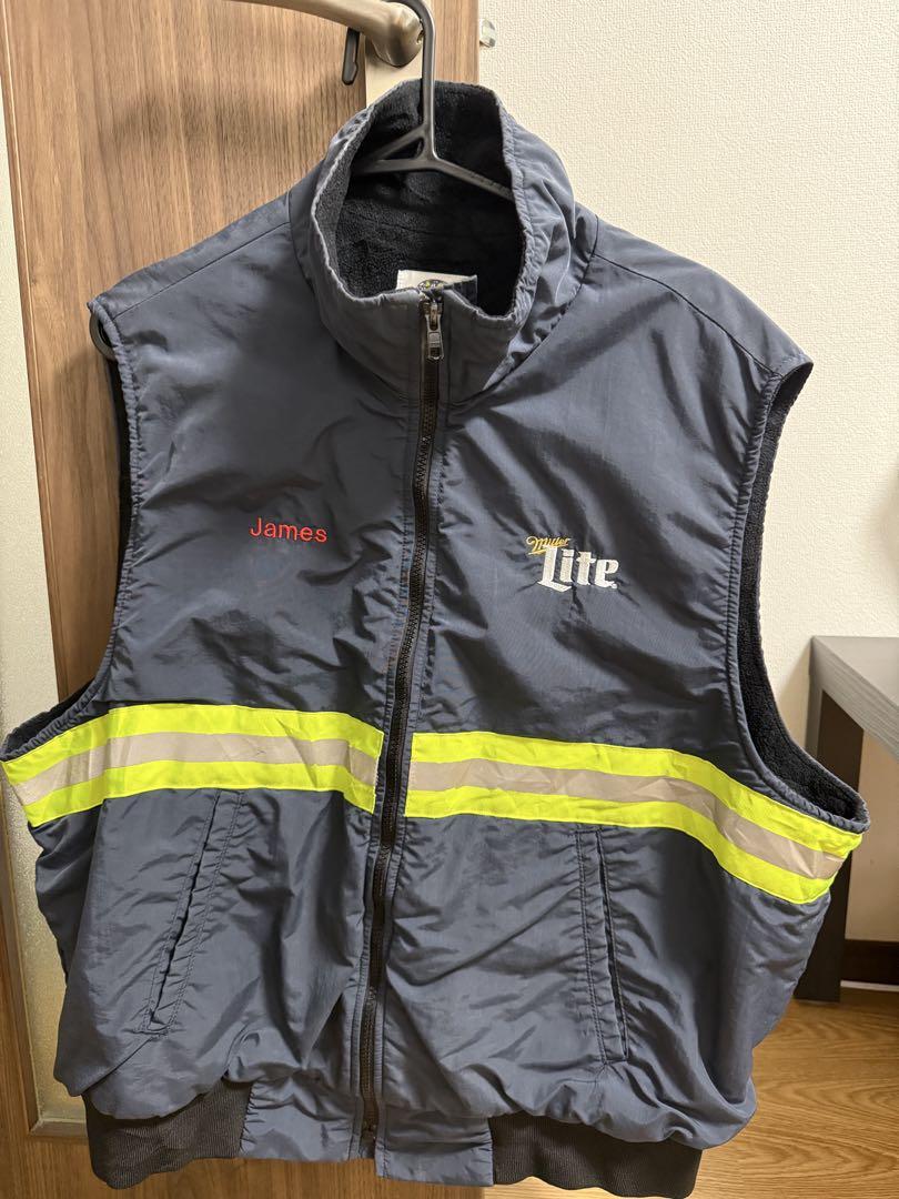Miller Lite ミラーライト ベスト James ネーム入り 反射材付き