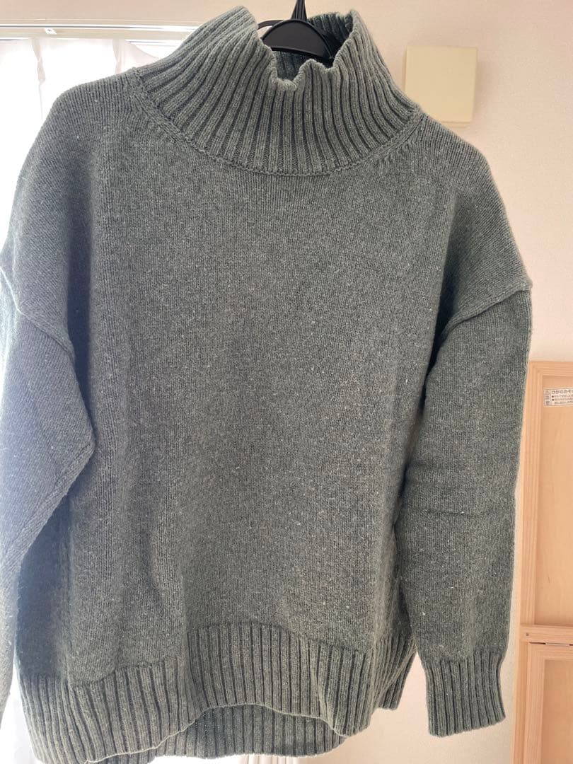 BEAUTY&YOUTH BY:FINEWOOLワイドタートルネック/KELLY