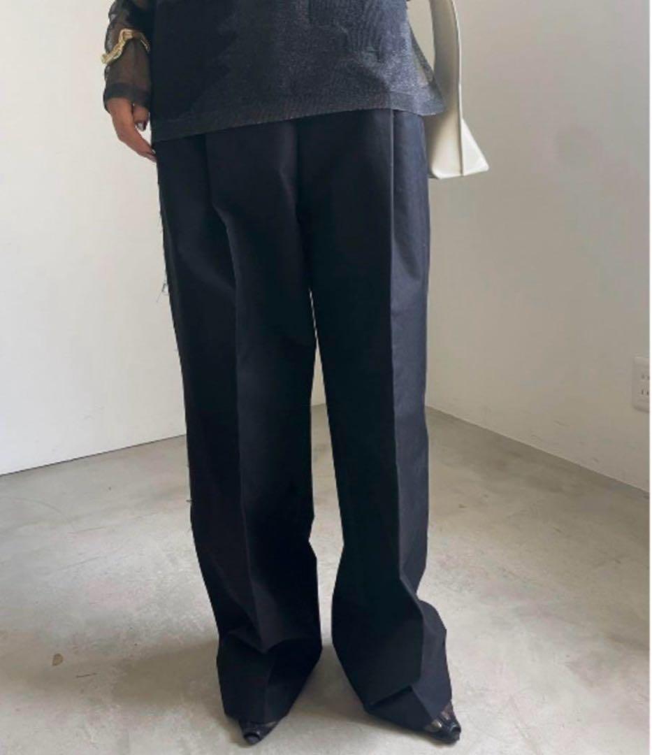 Ameri チノパン CUT OFF STRAIGHT CHINO PANTS