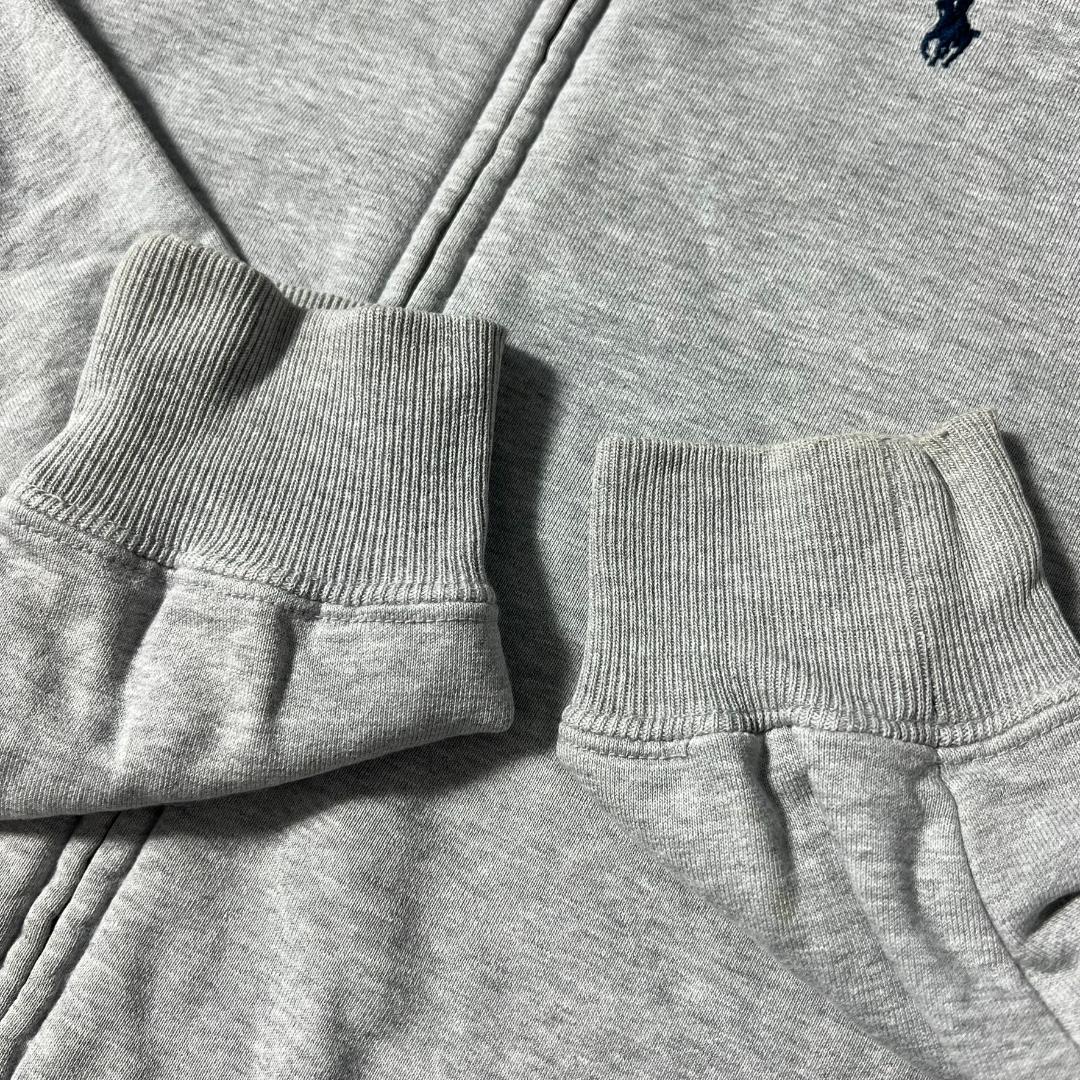 美品 ラルフローレン スウェット 刺繡ロゴ リブ袖 メンズ L相当 B1056