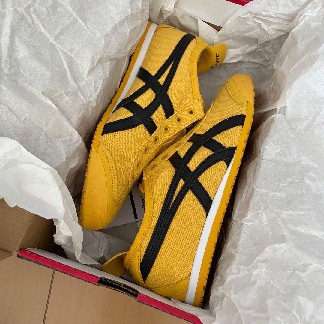 Onitsuka Tiger オニツカタイガー スリッポンイエロー スニーカー24cm Onitsuka Tiger