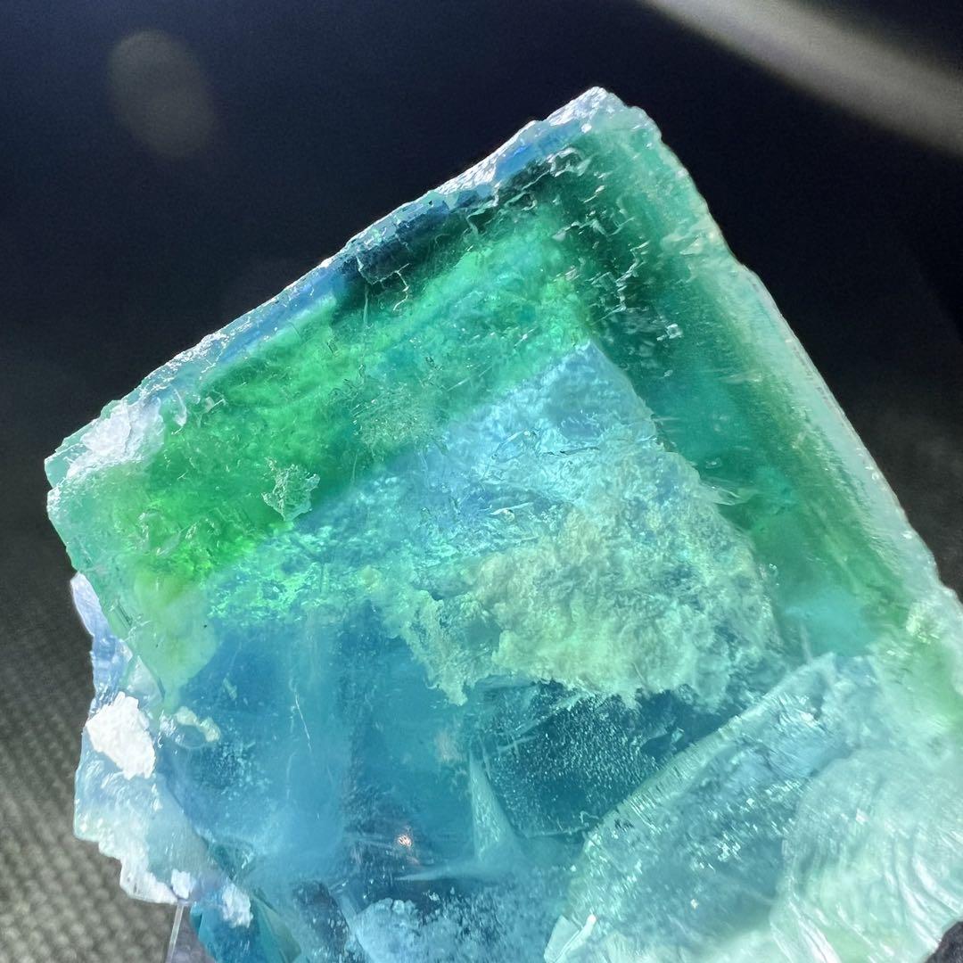 爆誕⭐︎ヤオガンシャン　「ラッキーグリーン」「スカイブルー」の二重結晶フローライト