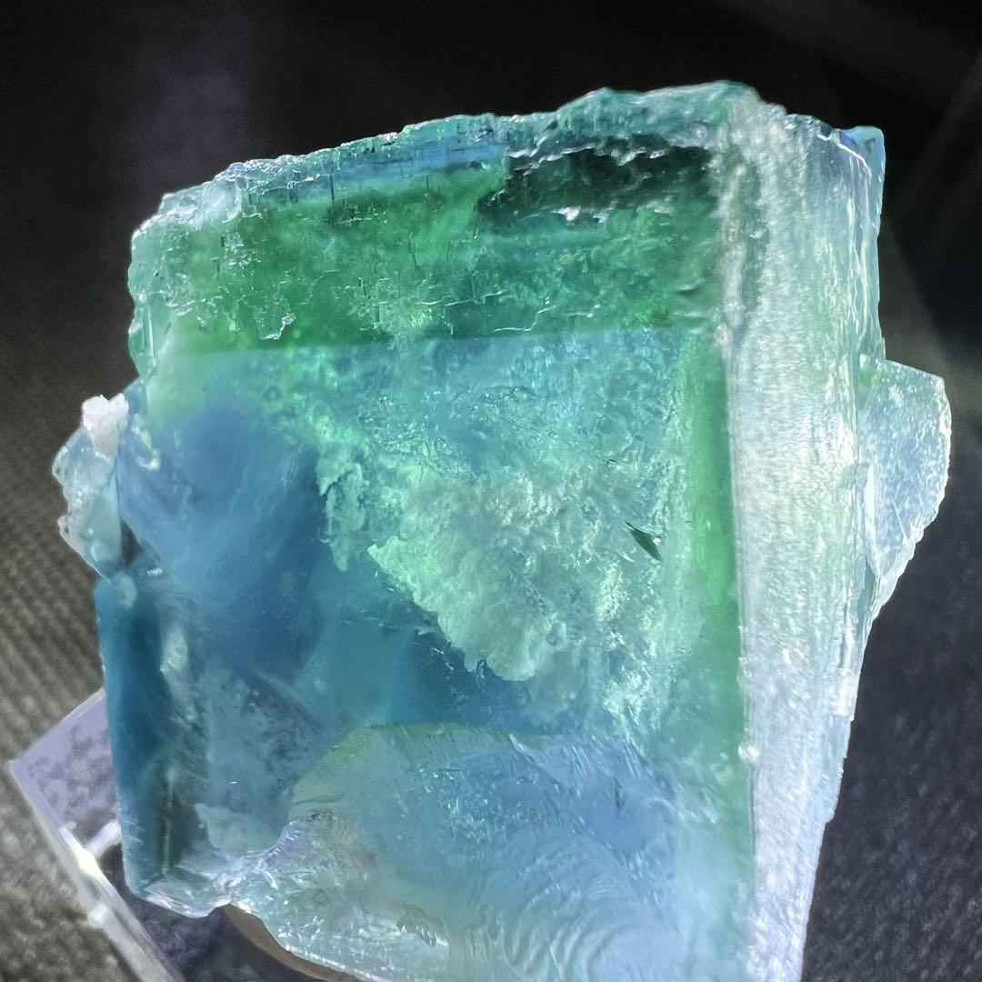 爆誕⭐︎ヤオガンシャン　「ラッキーグリーン」「スカイブルー」の二重結晶フローライト