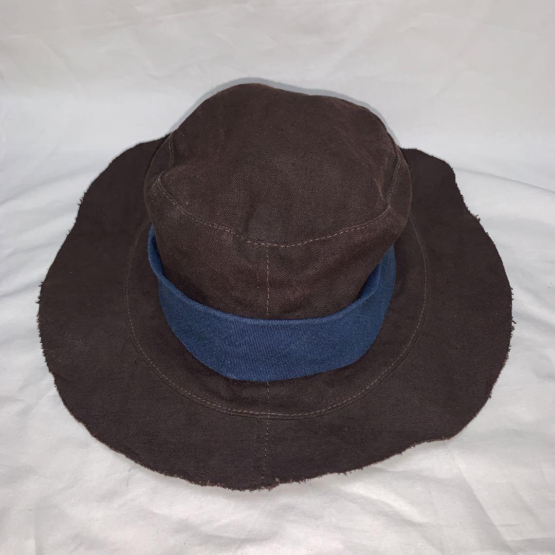 美品　45R フォーティファイブアール 麻世妙ダックコーティング ハット HAT