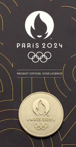 2024年PARISパリオリンピック ゴールドピンバッジ 新品