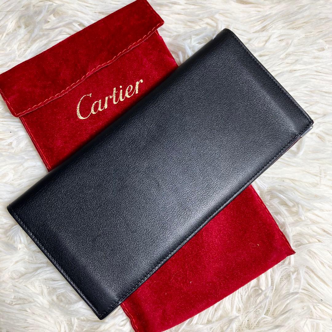 【未使用級】 カルティエ マストライン 二つ折り 保存袋付き 【未使用級】 カルティエ マストライン 二つ折り 保存袋付き