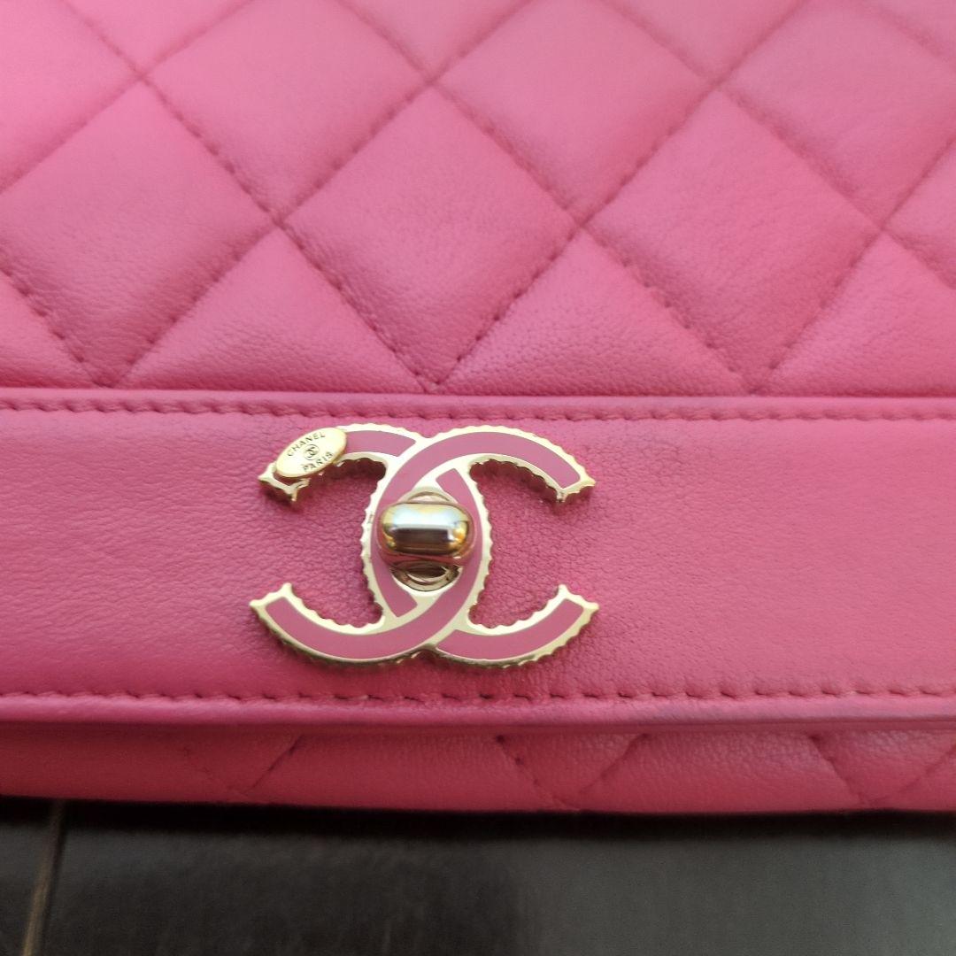 CHANEL　長財布　ピンク