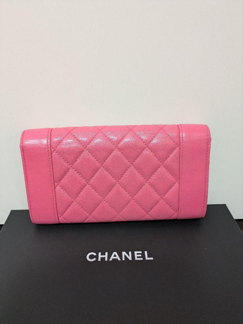 CHANEL　長財布　ピンク