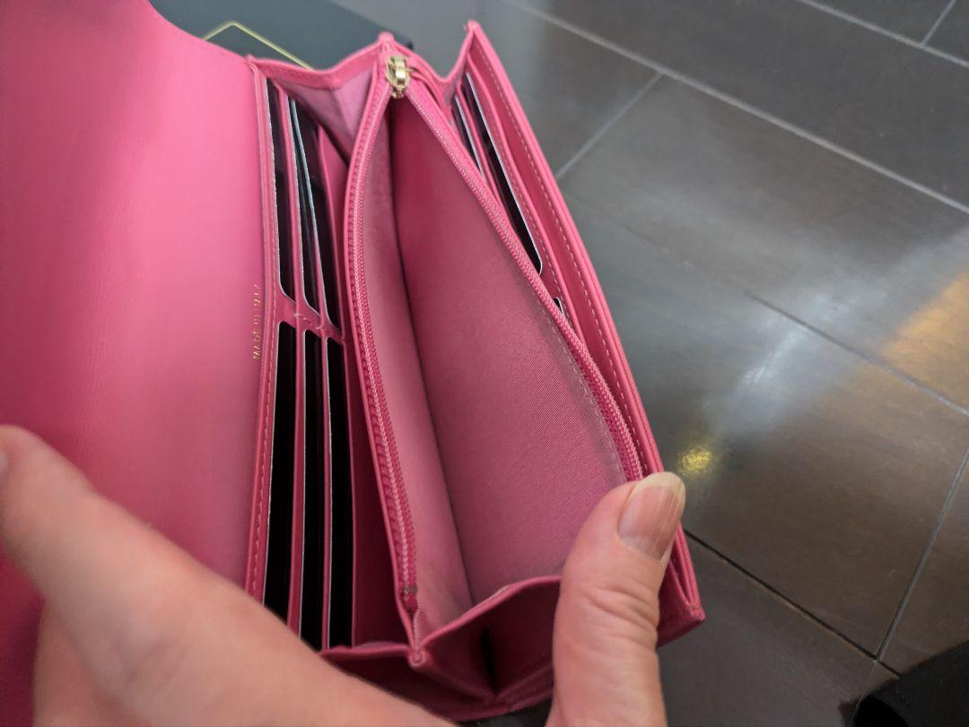 CHANEL　長財布　ピンク