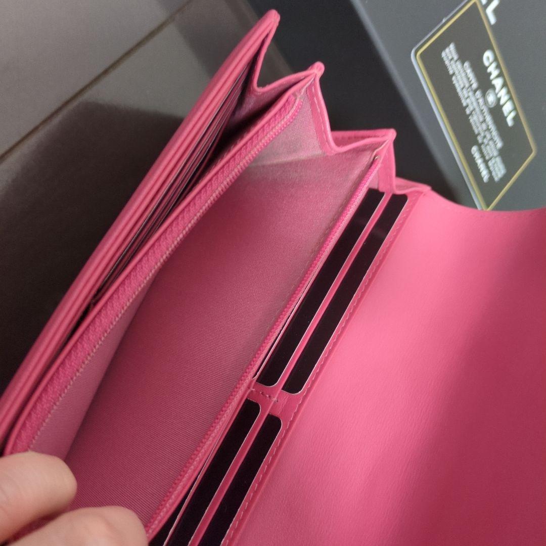 CHANEL　長財布　ピンク