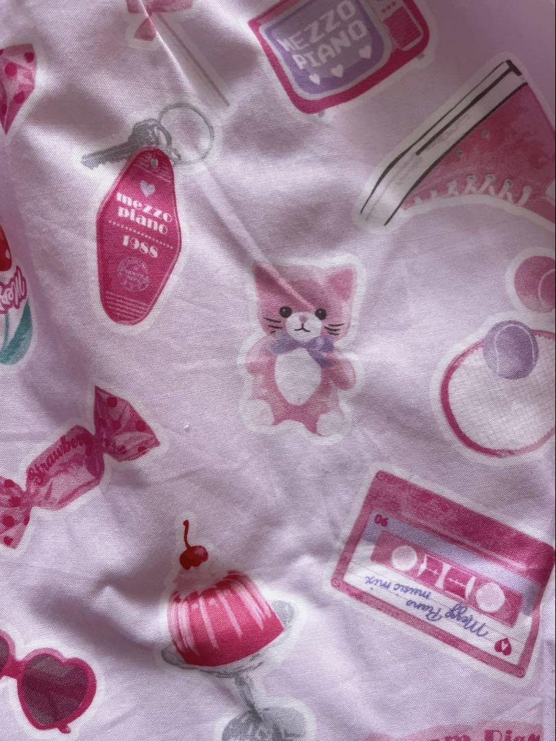 【みーちゃん】新品未使用mezzo piano 半袖ワンピース 肩開きTシャツ＆キャミワンピースセット（ミドルワンピース