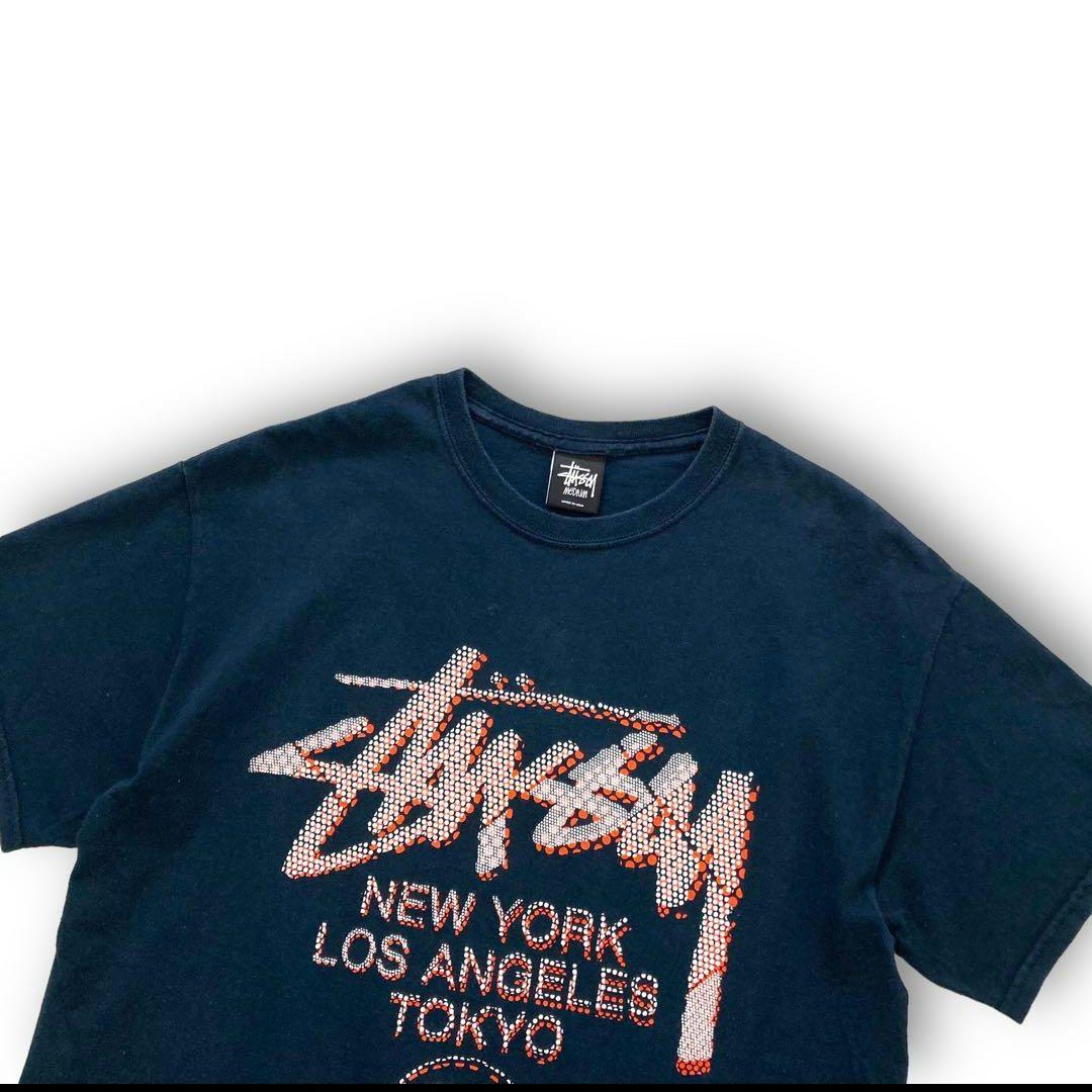 USA製 stussy WORLD TOUR Tシャツ S ワールドツアー stussy】ステューシー USA製 ワールドツアーTシャツ ブ - メルカリ