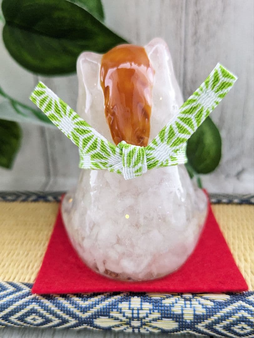 ❷白水晶の干支おうまちゃん形オルゴナイト☆ ❷白水晶の干支おうまちゃん形オルゴナイト☆