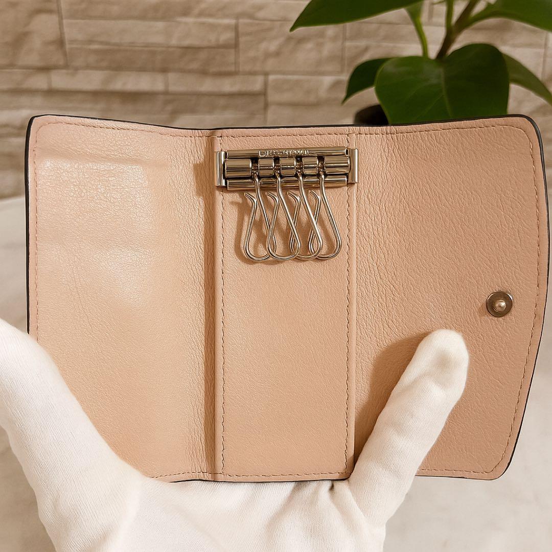 【正規品】ルイヴィトン マヒナ キーケース ミュルティクレ4 ジャスミンピンク