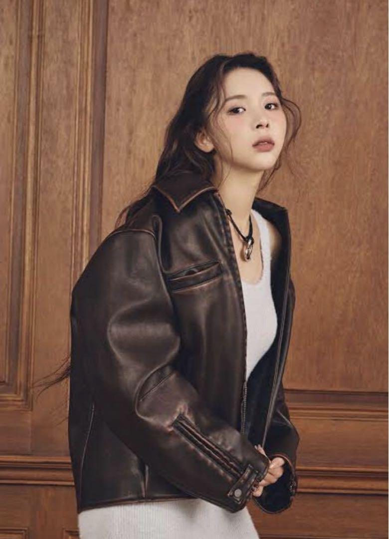 MICHIXSLY F/LEATHER ジャケット ブラウン MICHIXSLY F/LEATHER ジャケット ブラウン