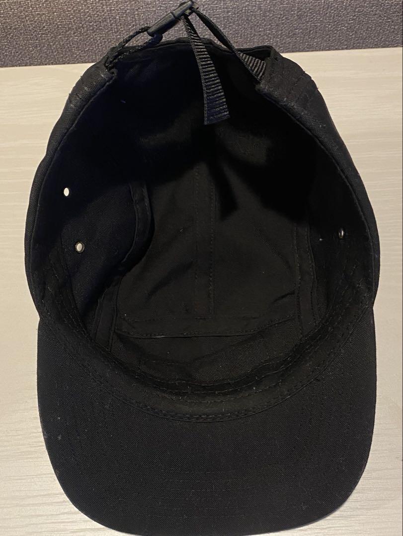 Supreme 黒 キャップ バックストラップ付き