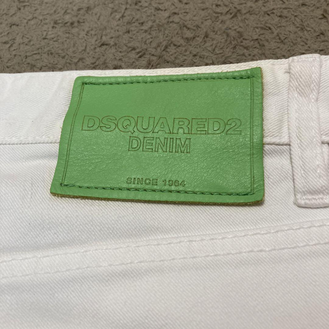 DSQUARED2 ハーフパンツ デニム ホワイト サイズ46 - メルカリ