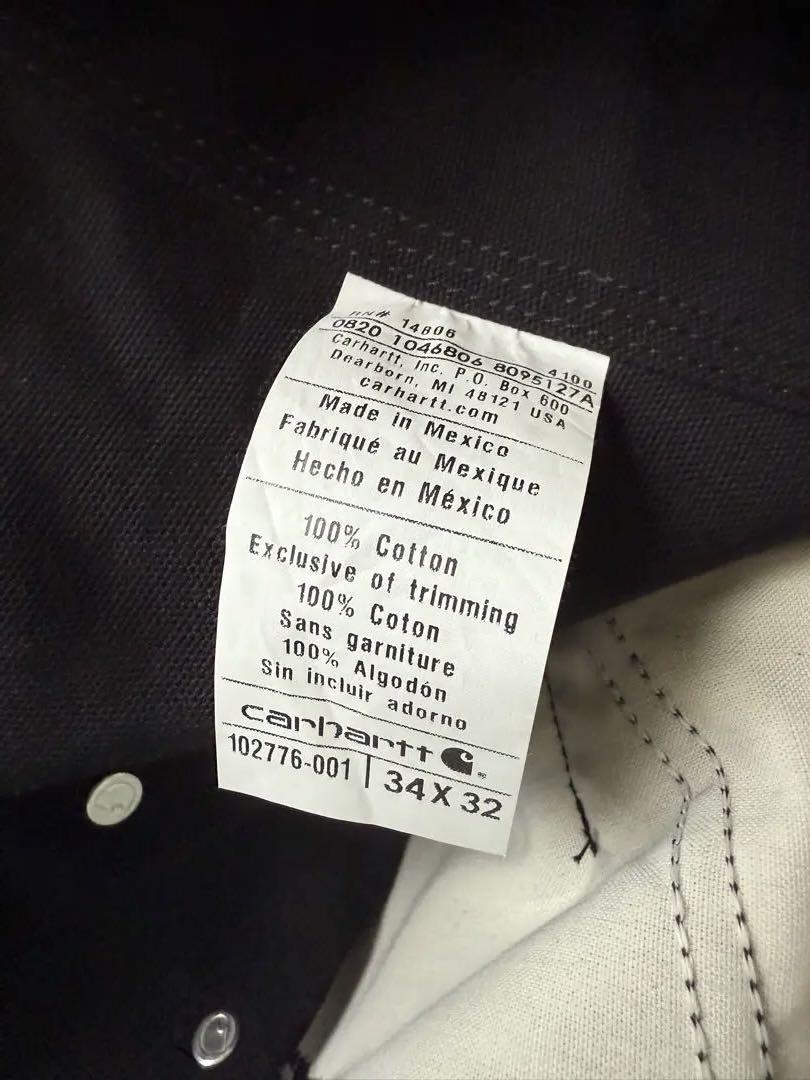 carhartt wip オーバーオール 黒 30インチ