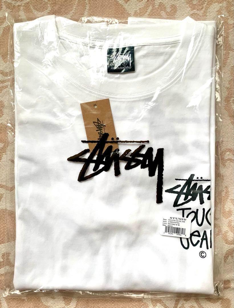 ★新品タグ付き＃Stussy＃白＃半袖Tシャツ＃Mサイズ＃ユニセックス ☆新品タグ付き＃Stussy＃白＃半袖Tシャツ＃Mサイズ＃ユニ