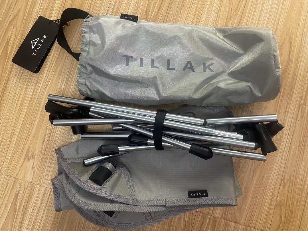【新品】TILLAK タクティカルチェア 軽量 折りたたみ式 アウトドアチェア