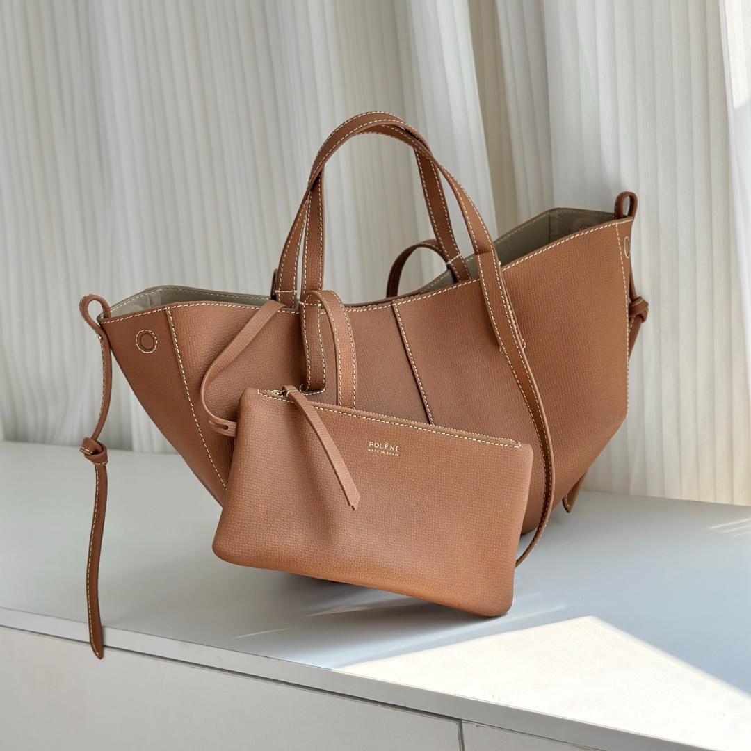 美品 POLENE CYME MINI CAMEL ポレーヌ キャメル ミニ - メルカリ