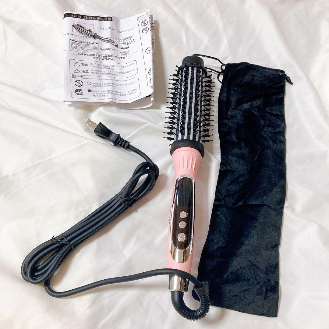 ❣️匿名❣️ロールブラシアイロン 38mm ヘアアイロン ブラシ型