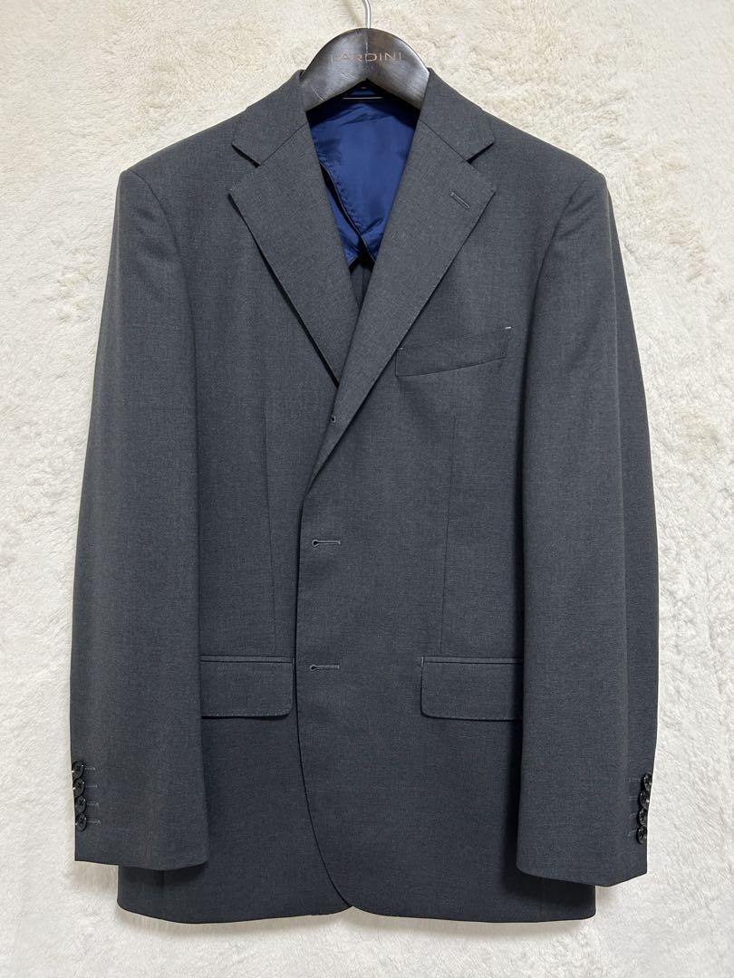 【新品】 春夏物 DORAGO 生地 メンズ スーツ A5 M 濃グレー 無地