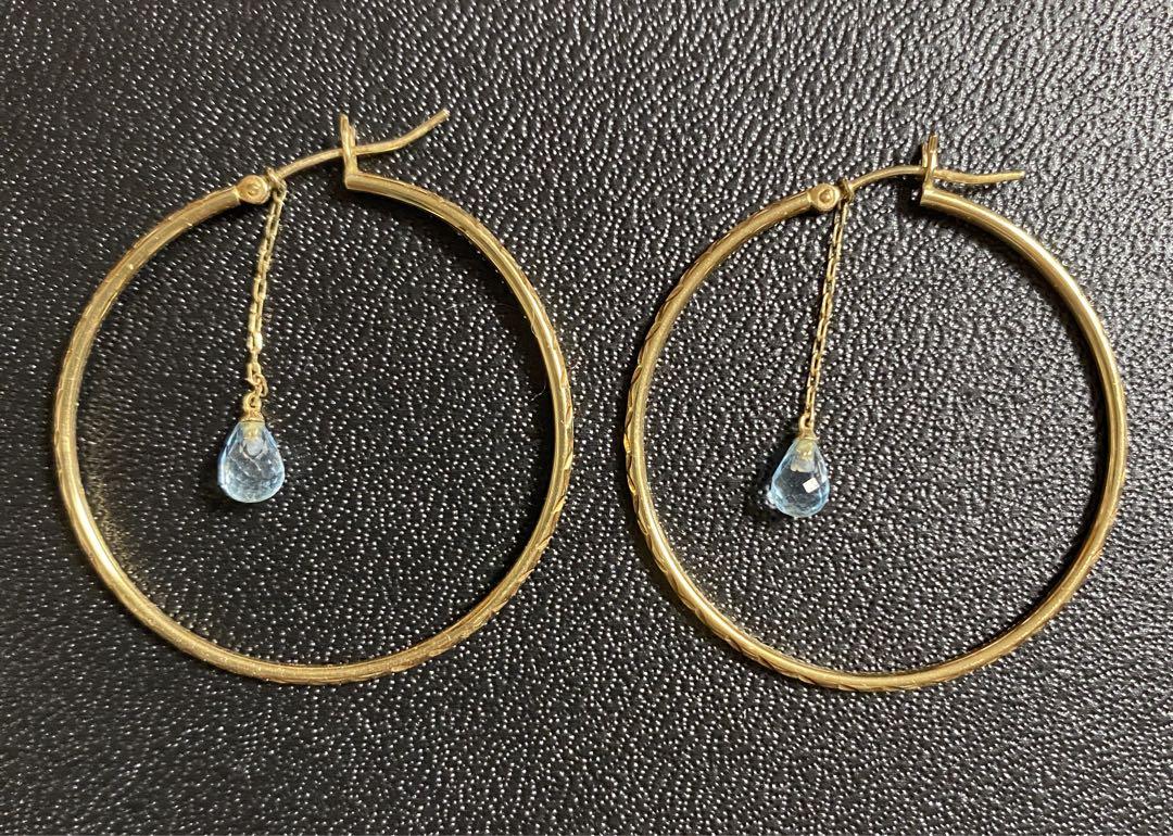 スタージュエリー K10フープピアス2way