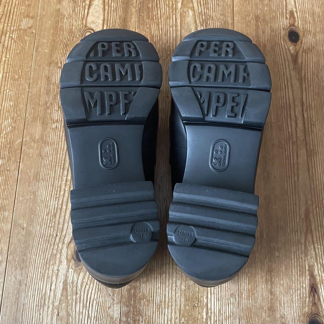 【CAMPER カンペール ワンダ 】ヒールローファー 本革 黒 36