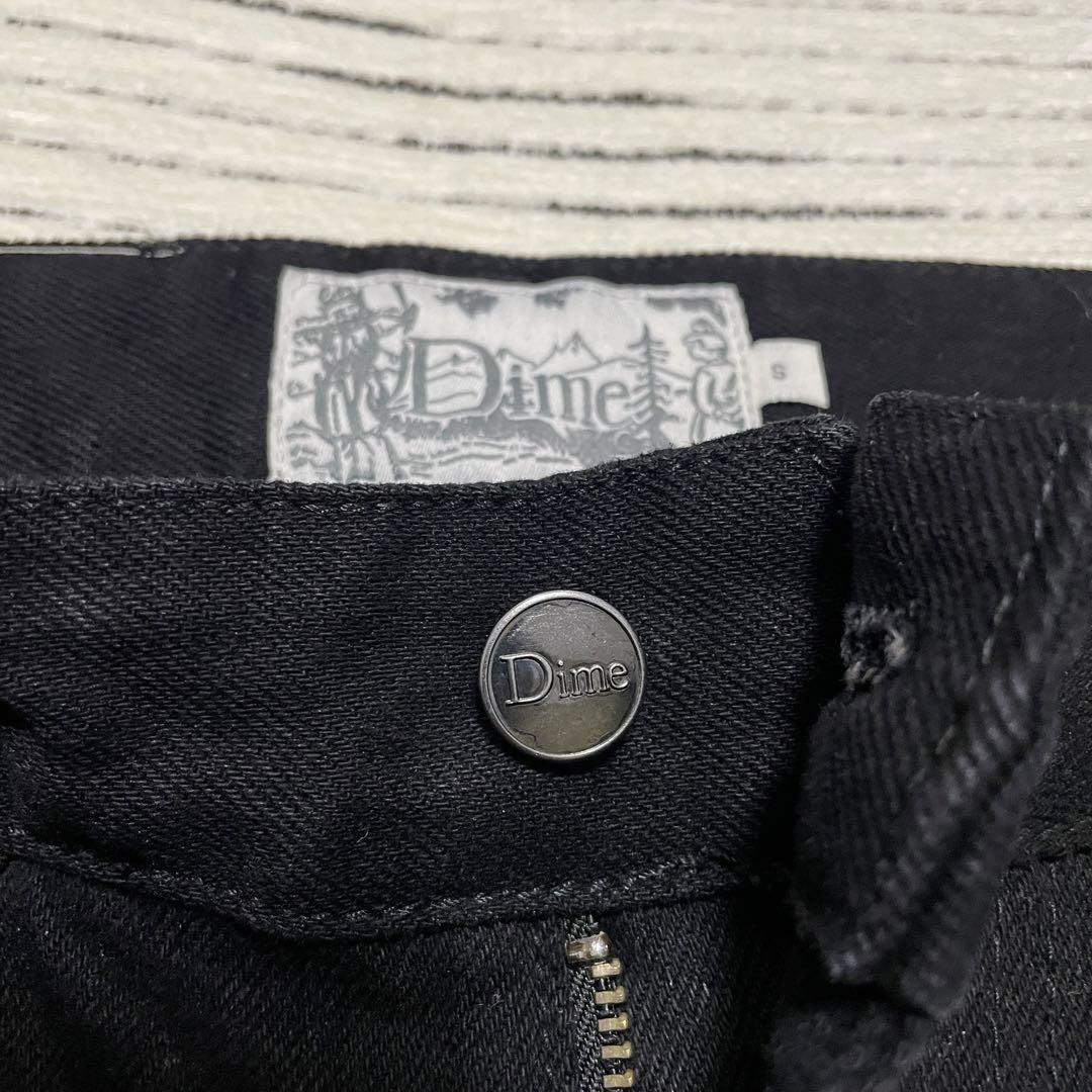 Dime ダイムバギージーンズ デニム パンツWASHED BLACKブラックS