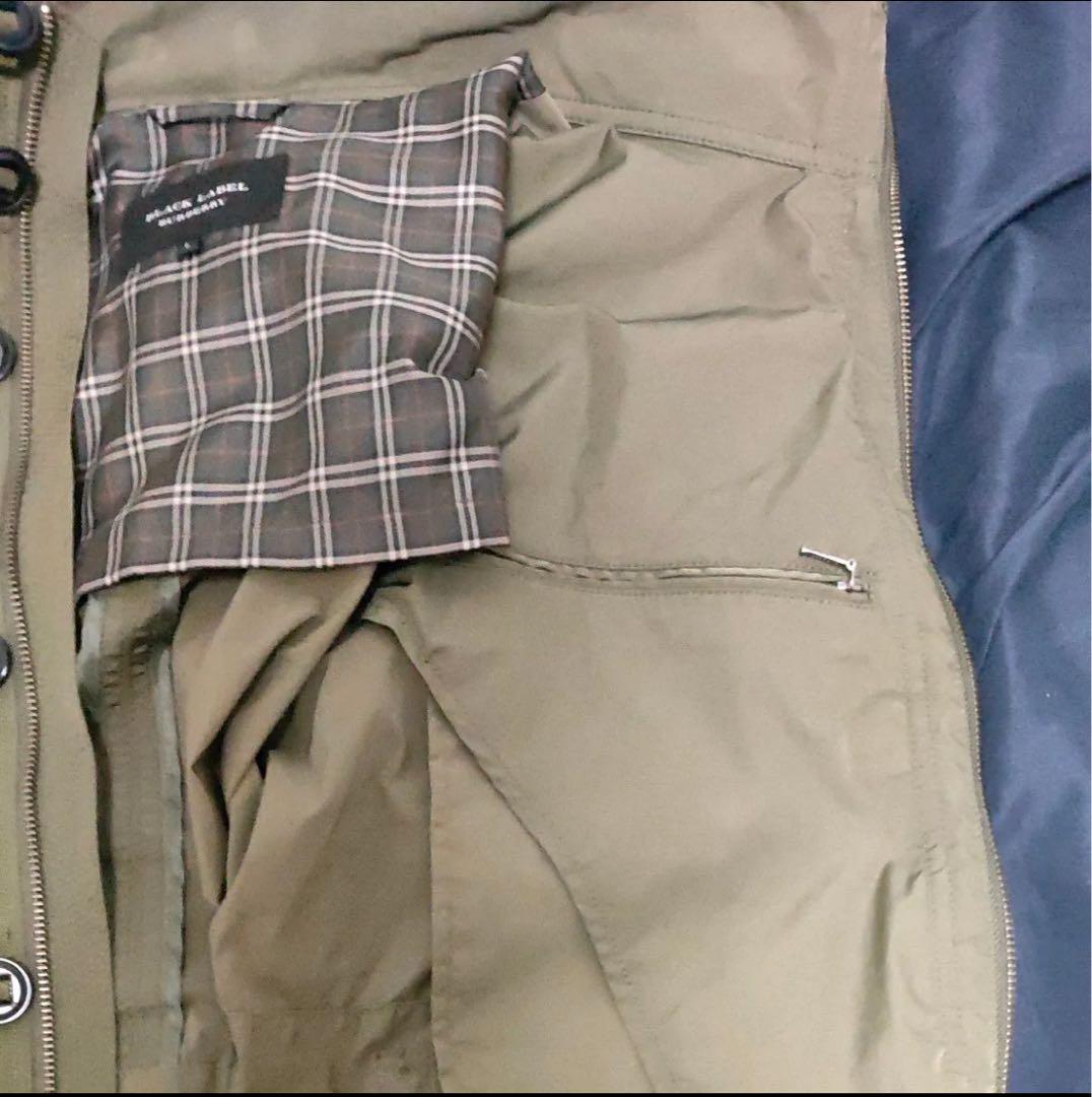 BURBERRY BLACK LABELオリーブ ミリタリージャケット