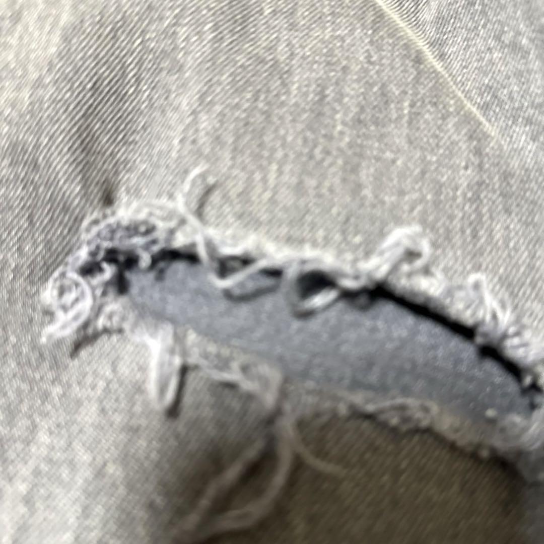 Levi´s501×× 【レア，ヴィンテージ復刻】黒系 ダメージ加工 スキニー