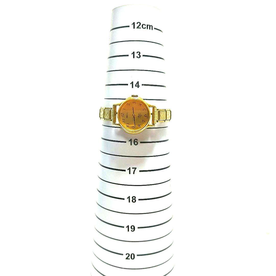 【稼動品／伸縮ベルト】SEIKO 腕時計　ソシエ　機械式　21石　2針　ゴールド