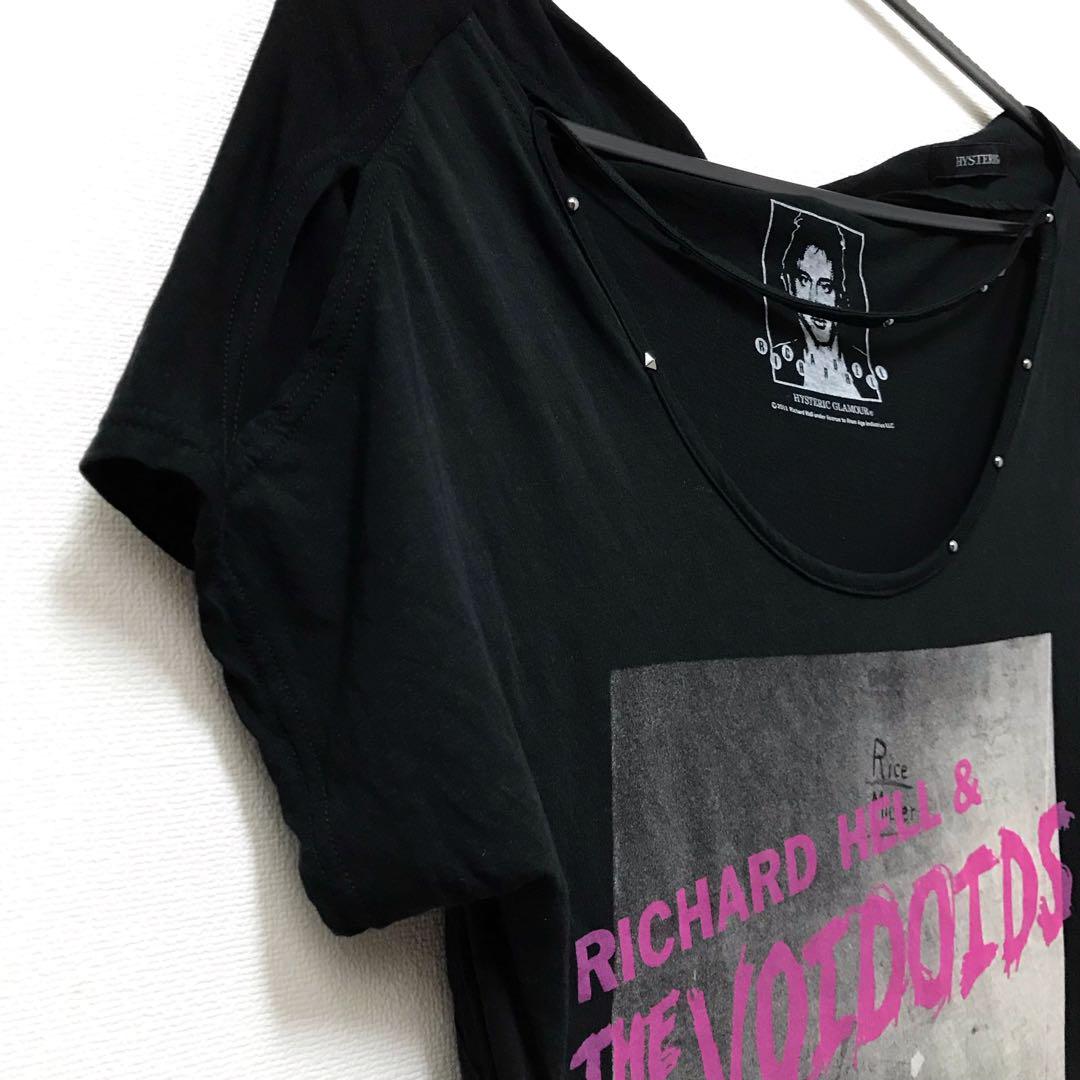 ヒステリックグラマー × Richard Hell スタッズ 変形 カットソー