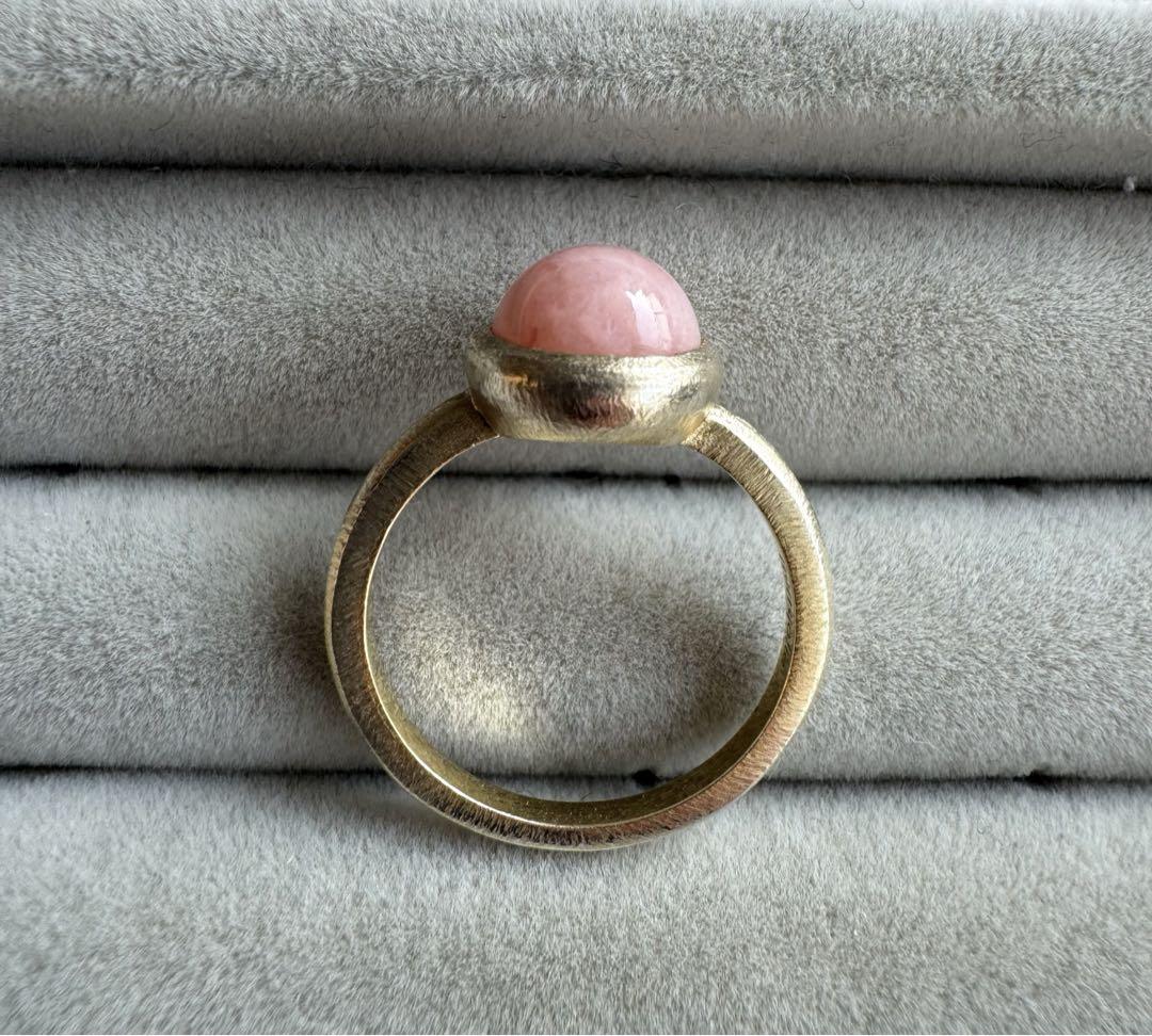 【美品】フリュイジョリ Fruitsjolie ピンクオパールリング 11号