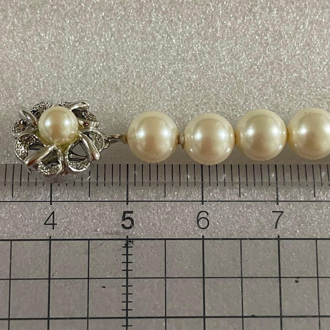 美品　シルバーパールネックレス、イヤリング　セット　silver刻印、元箱付き